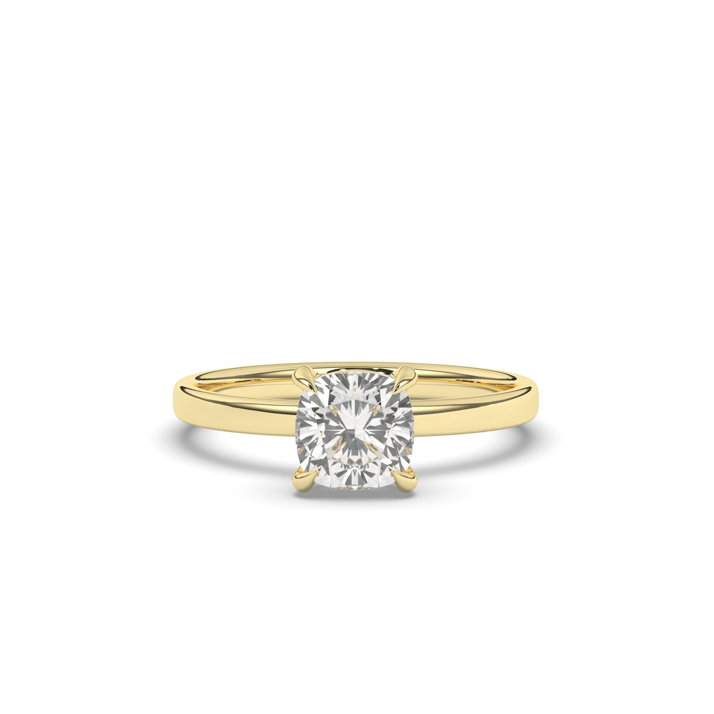 Luxurious Cushion-Cut Lab-grown Diamond Ring - Pear Jewels