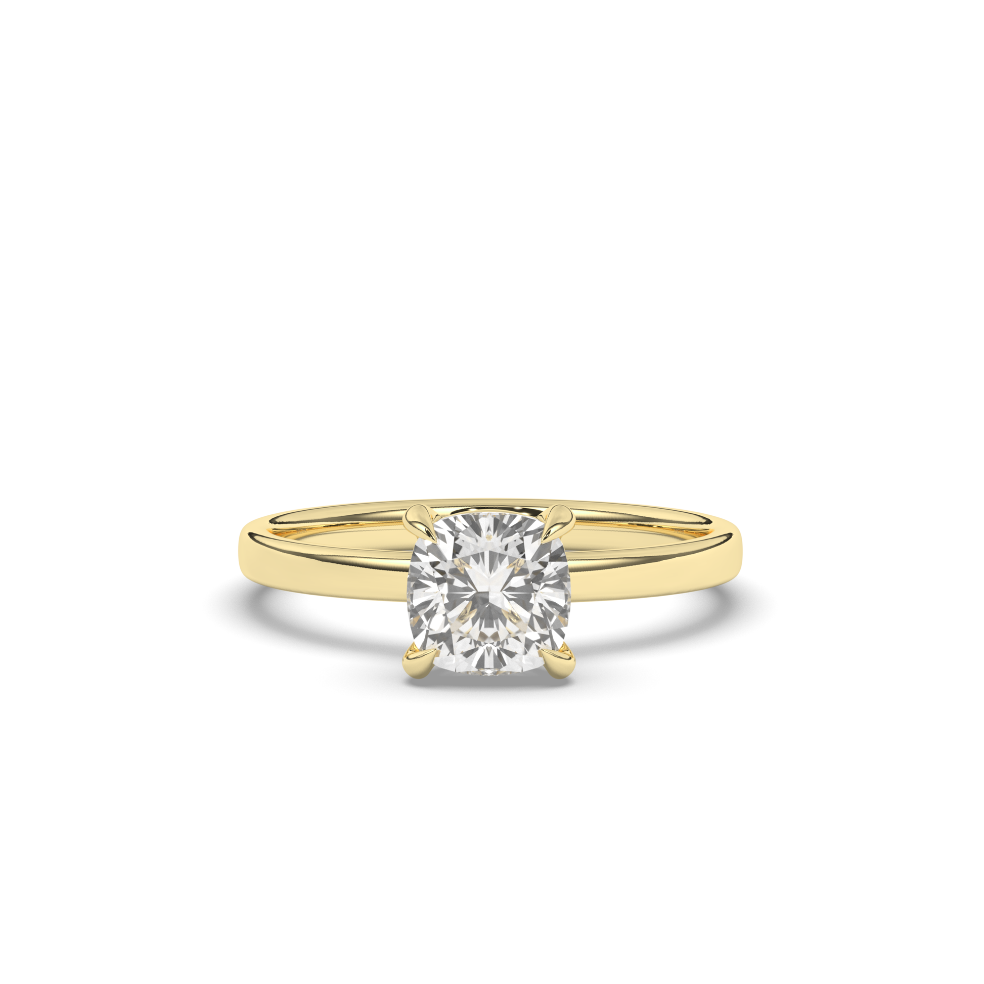 Luxurious Cushion-Cut Lab-grown Diamond Ring - Pear Jewels