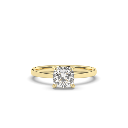 Luxurious Cushion-Cut Lab-grown Diamond Ring - Pear Jewels