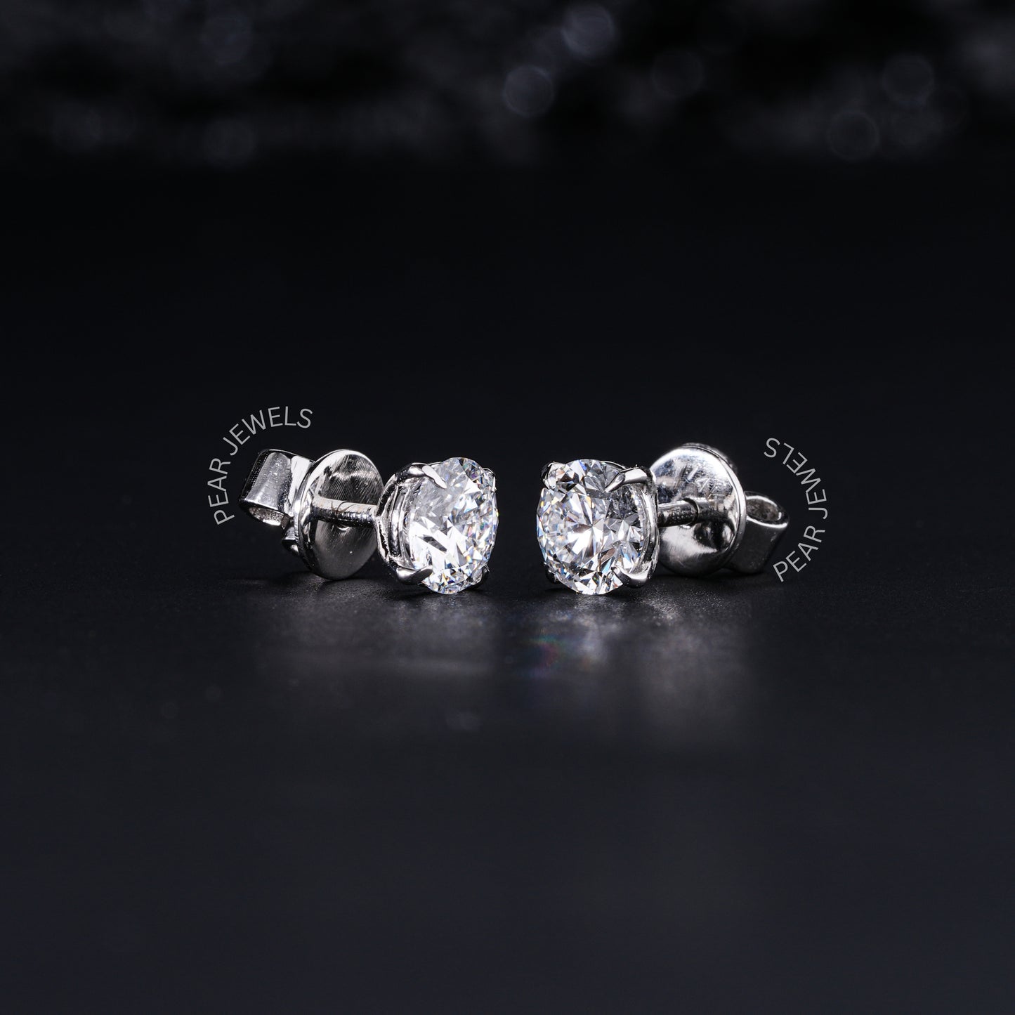0.5Ct Each 4 prongs Labgrown Diamonds Studs