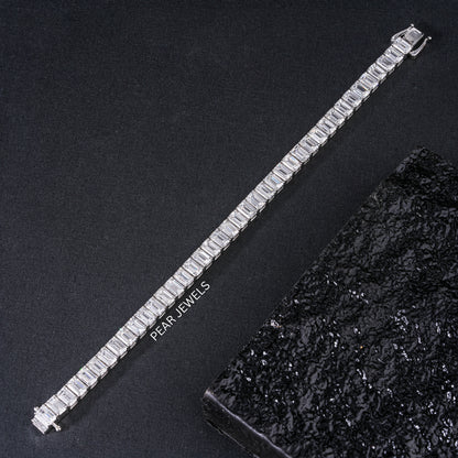 0.7ct Emerald Tennis Labgrown Diamond Bracelet