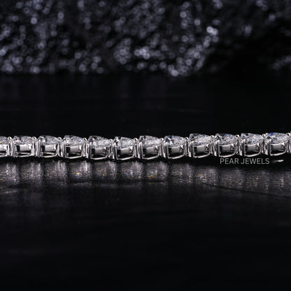 0.8ct Heart Shape Tennis Labgrown Diamond Bracelet