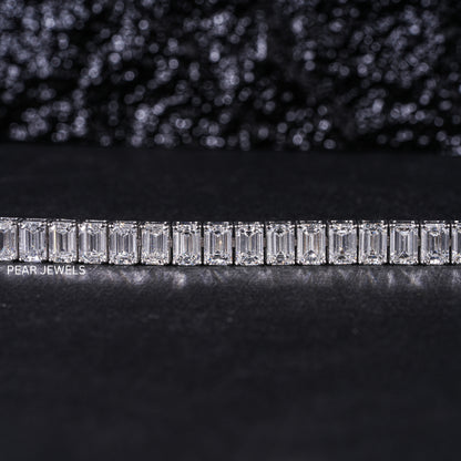 0.7ct Emerald Tennis Labgrown Diamond Bracelet