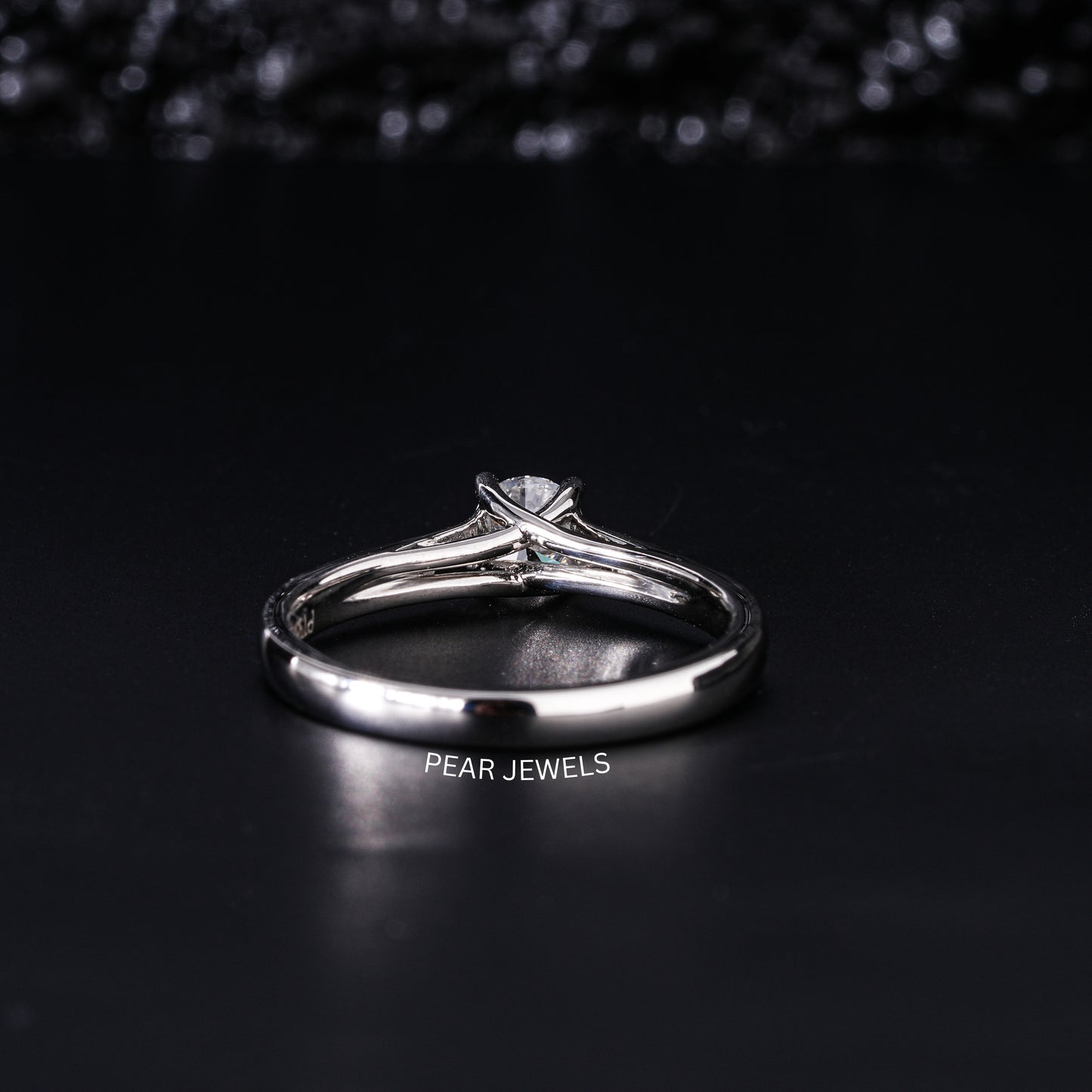 0.5Ct Round Fancy Solitaire Labgrown Diamond Ring