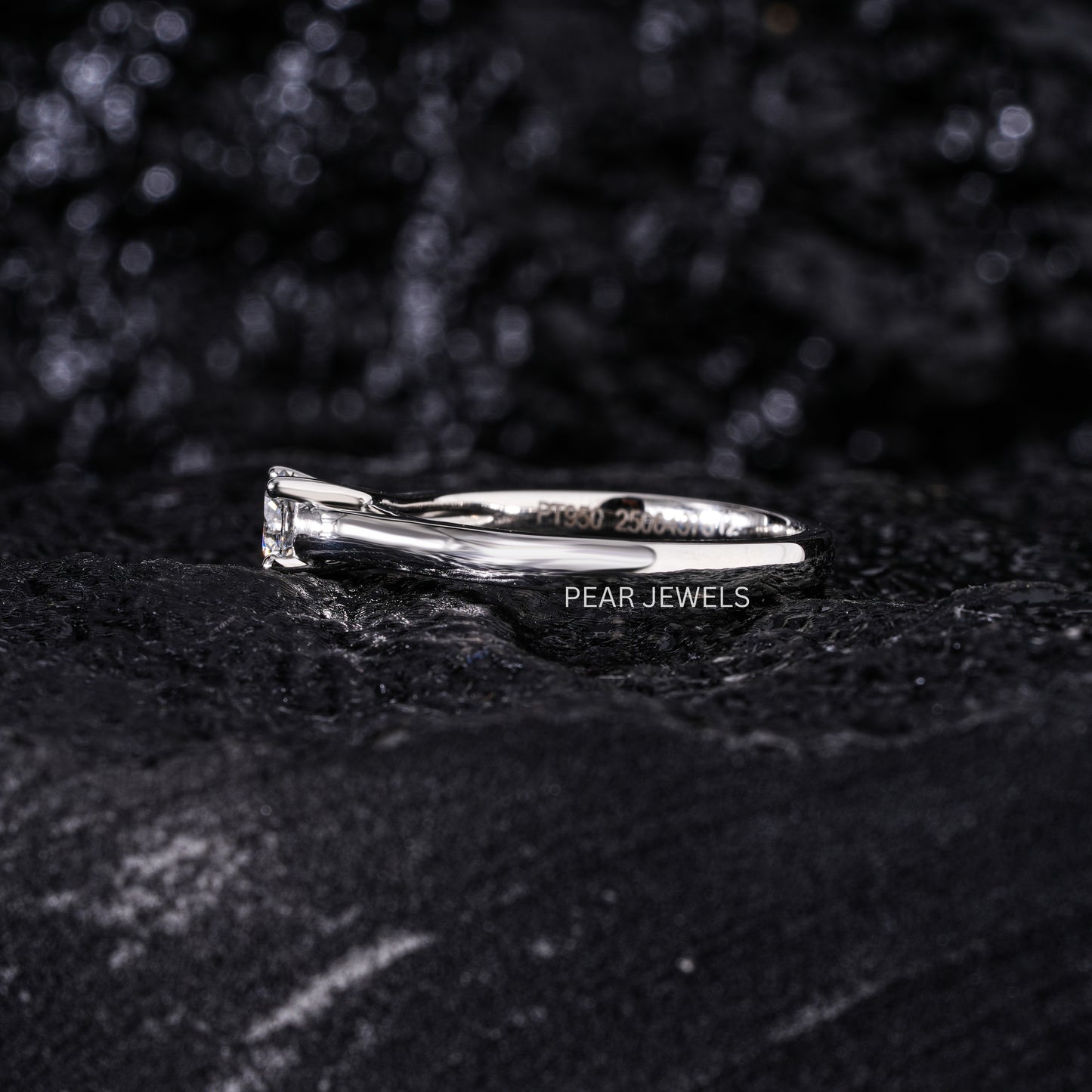 0.5Ct Round Fancy Solitaire Labgrown Diamond Ring