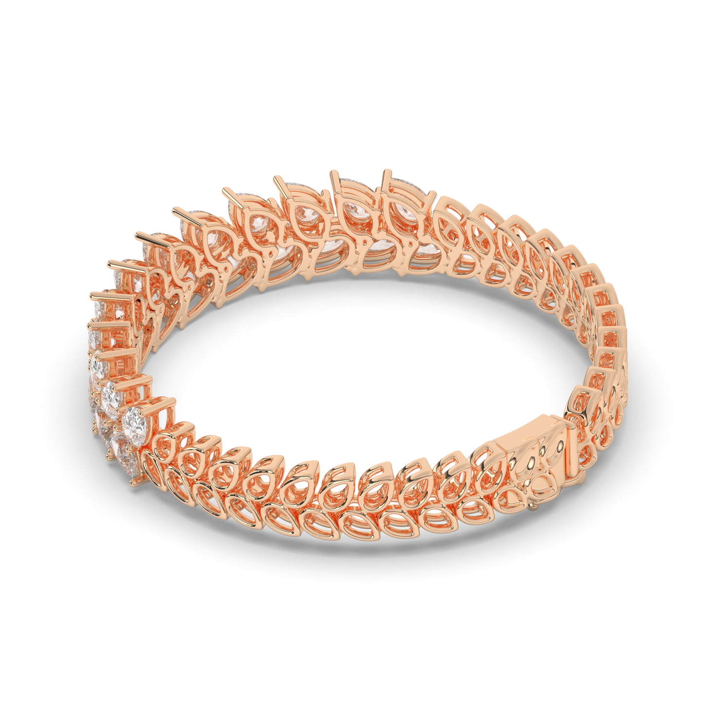 Pear Radiance Lab-grown Diamond Double Row Tennis Bracelet - Pear Jewels