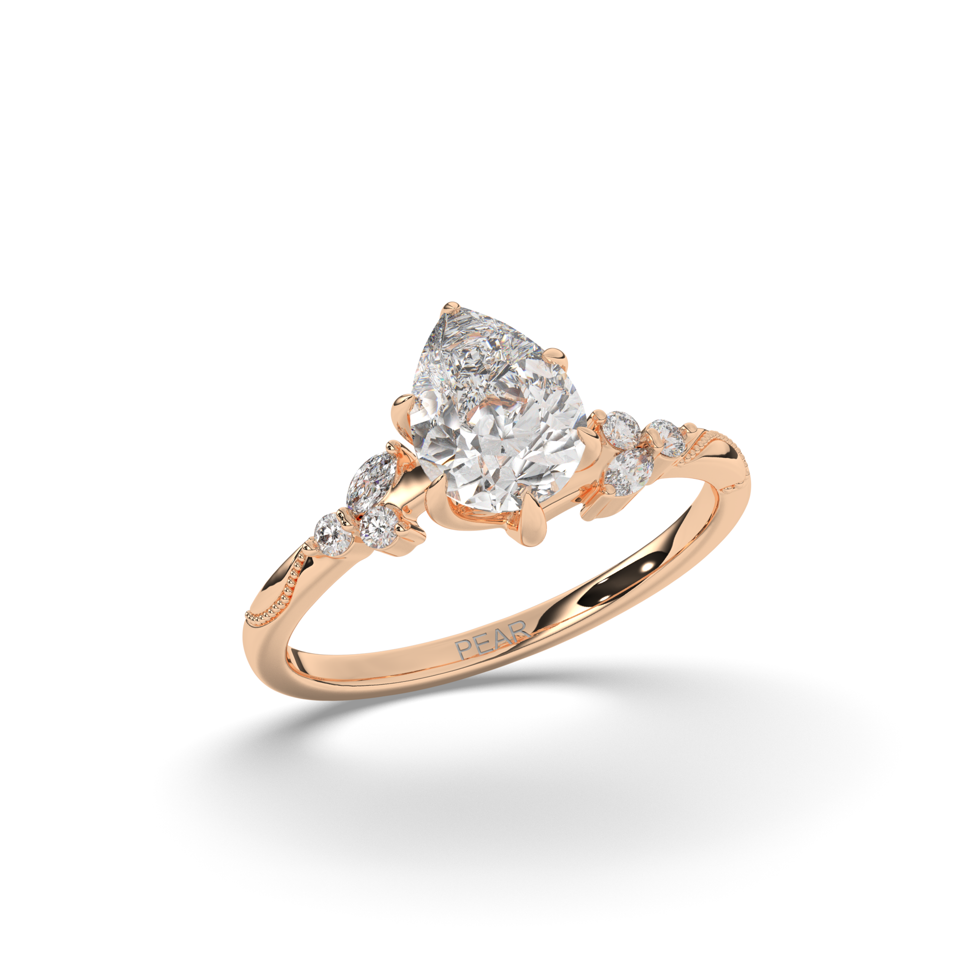 Pear Shape Solitaire Ring - Pear Jewels