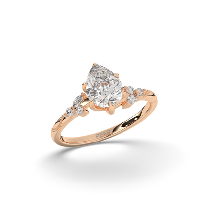 Pear Shape Solitaire Ring - Pear Jewels