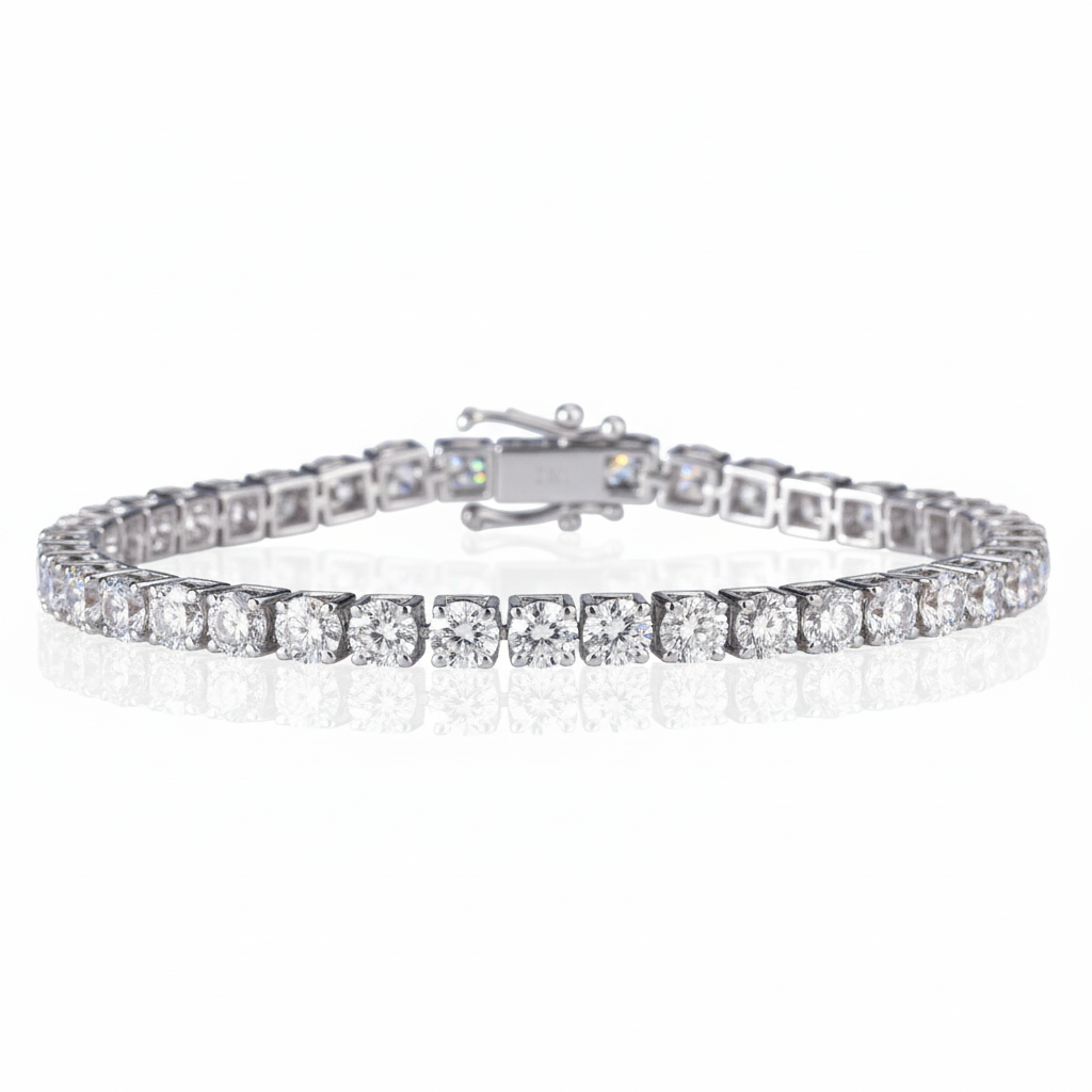 Round 4mm Tennis Labgrown Diamond Bracelet