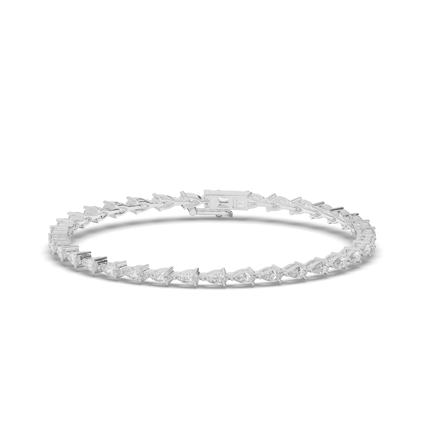 Teardrop Lab-grown Diamond Tennis Bracelet - Pear Jewels
