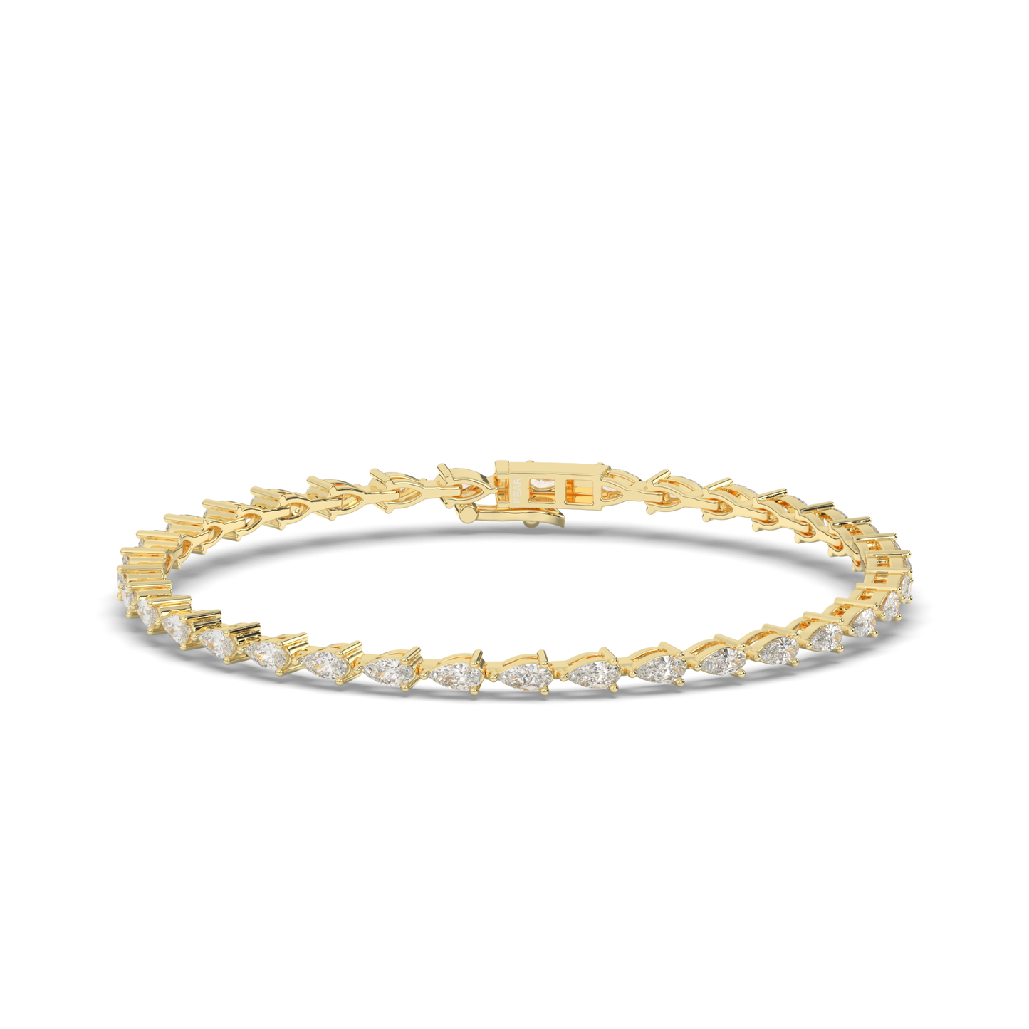 Teardrop Lab-grown Diamond Tennis Bracelet - Pear Jewels