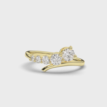 Five Stone Round Labgrown Diamond Fancy Ring
