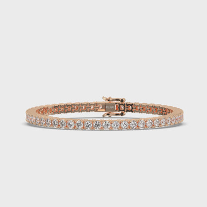 Sterling Round Lab-grown Diamond Tennis Bracelet