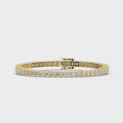 Sterling Round Lab-grown Diamond Tennis Bracelet