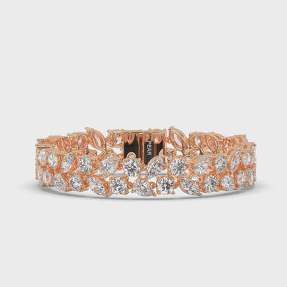 Bridal Multi Shape Lab-grown Diamond Tennis Bracelet