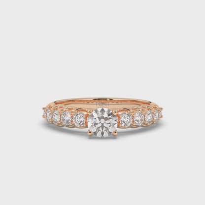 Multi-Stone Round Lab-Grown Diamond Ring