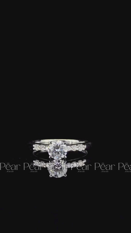 Seven-Stone Round Lab-Grown Diamond Ring