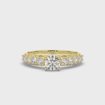 Multi-Stone Round Lab-Grown Diamond Ring