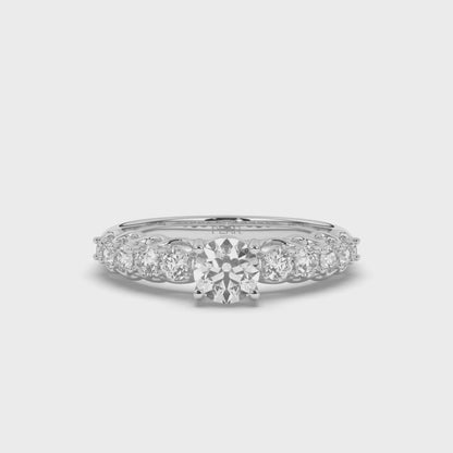 Multi-Stone Round Lab-Grown Diamond Ring