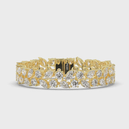 Bridal Multi Shape Lab-grown Diamond Tennis Bracelet