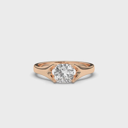 Cushion Lab-Grown Diamond Solitaire Ring