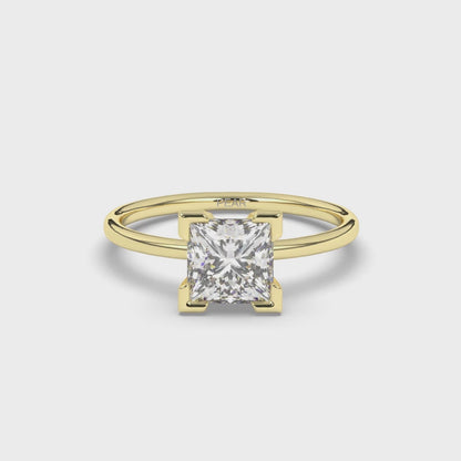 Princess Lab-Grown Diamond Ring Basket Setting
