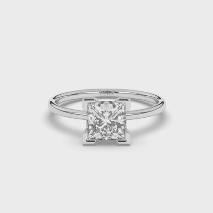 Princess Lab-Grown Diamond Ring Basket Setting